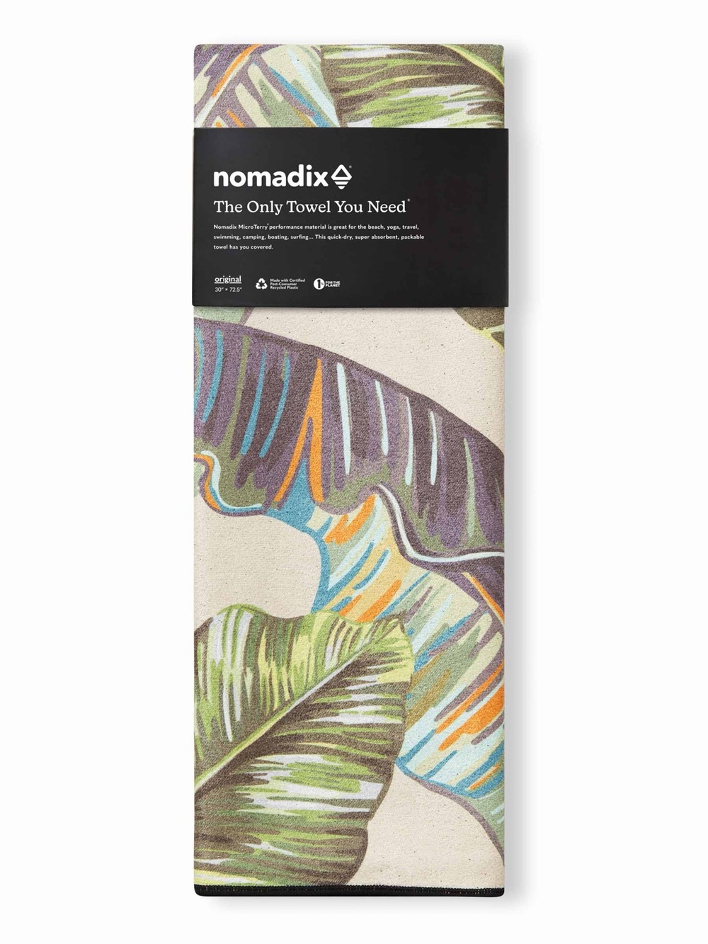 NIP $40 NOMADIX YOGA TOWEL BANANA LEAF